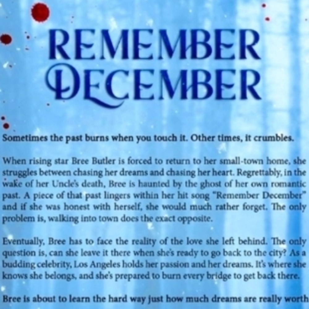 SIGNED BY AUTHOR • Remember December Paperback Book • Official Edition - Picture 3 of 3